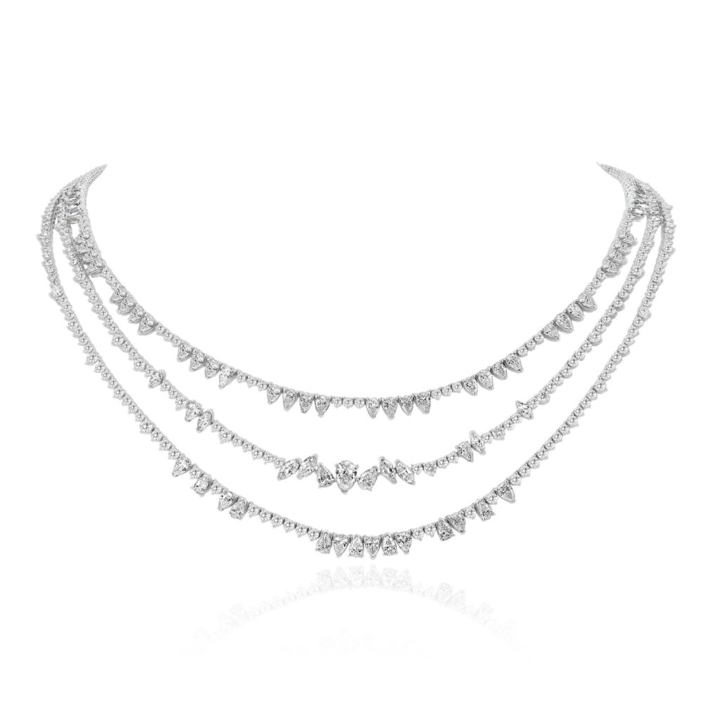 Marquise Cut Diamond Necklace