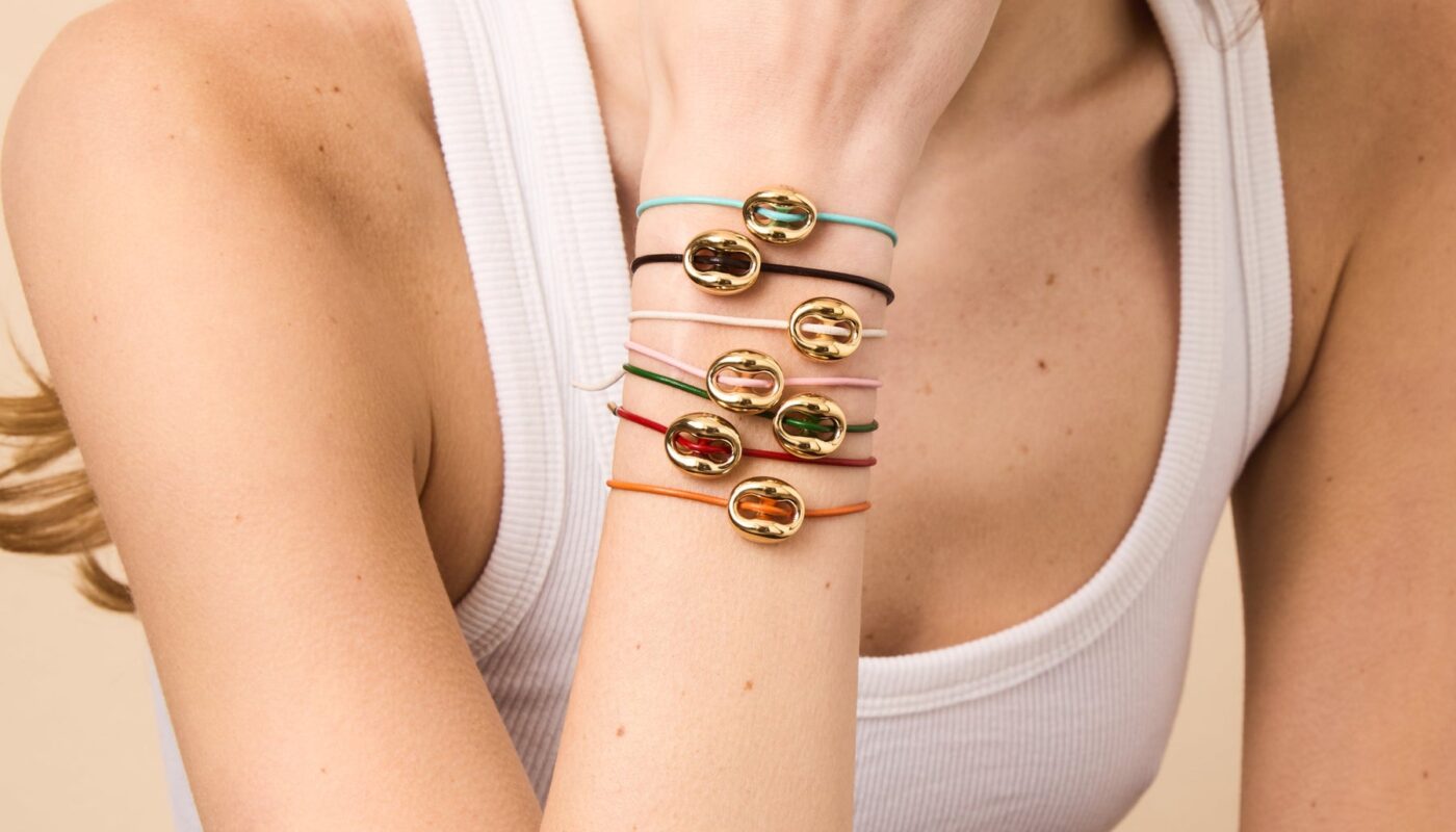 gold plated silver bracelet